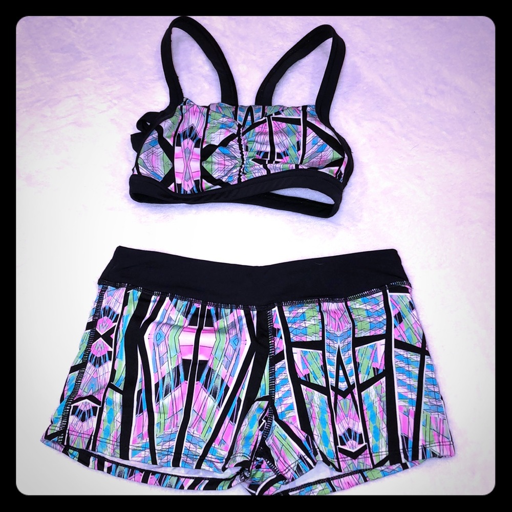 California Kisses Dance Set Shorts & Bra Top
